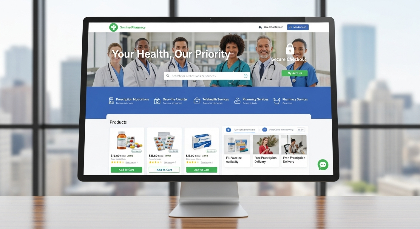 Online Pharmacies payment processing